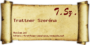 Trattner Szeréna névjegykártya